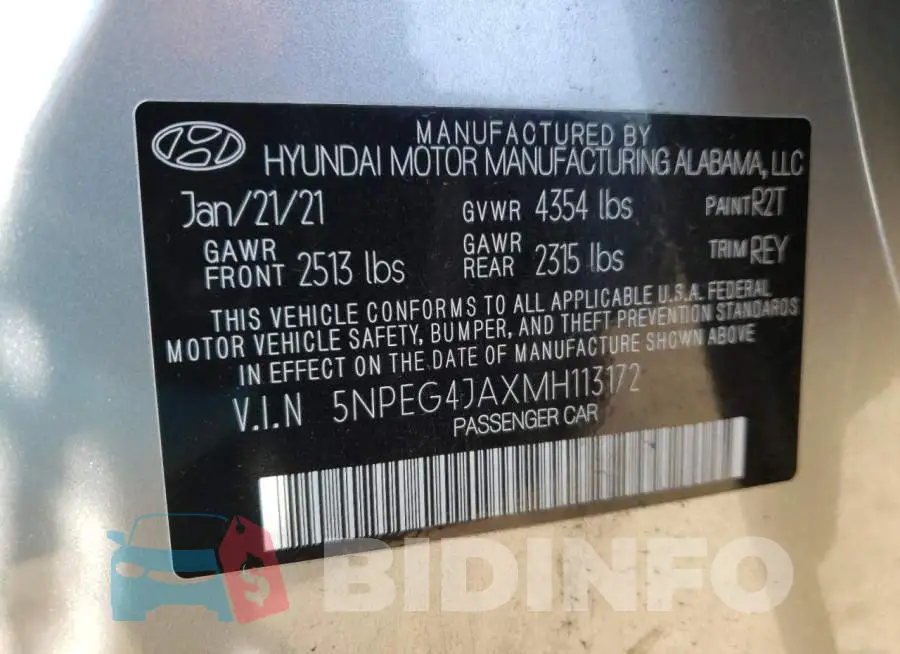 5NPEG4JAXMH113172 Photo# 12
