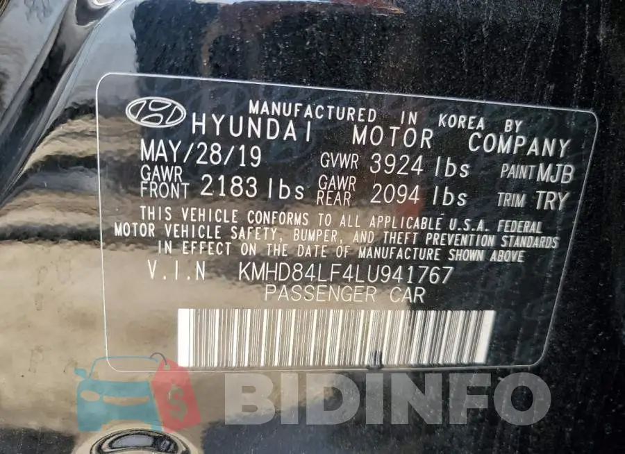 KMHD84LF4LU941767 Photo# 13