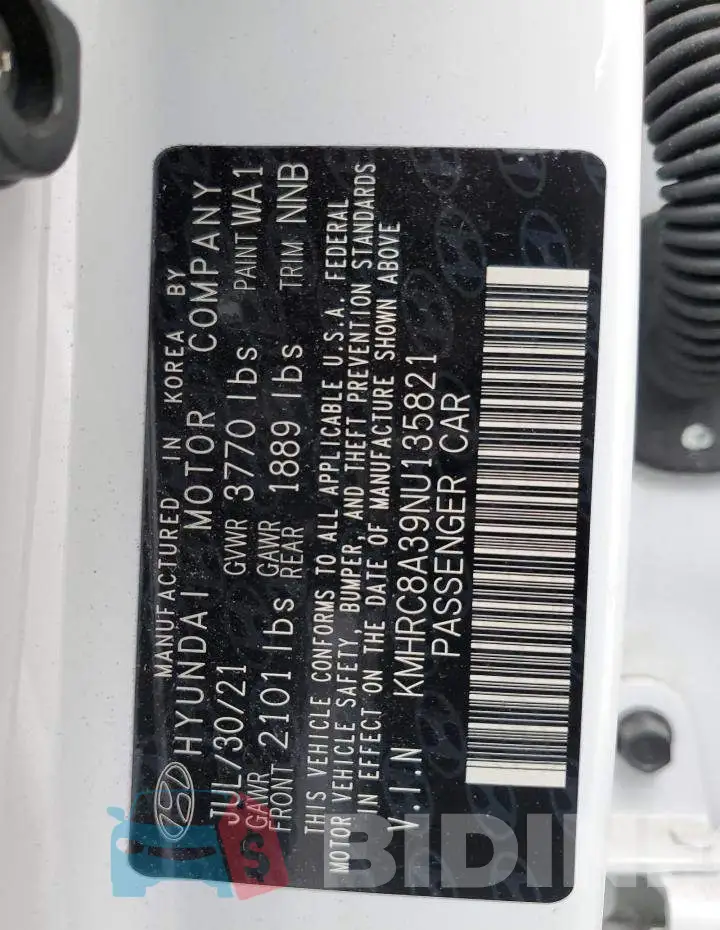 KMHRC8A39NU135821 Photo# 12