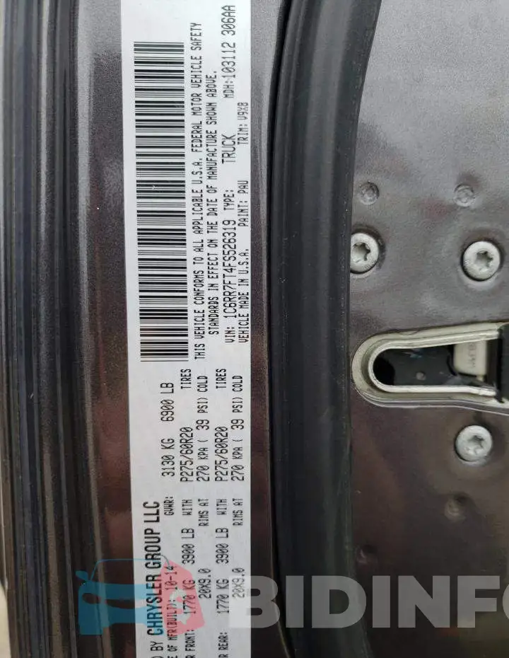 1C6RR7FT4FS526319 Photo# 12