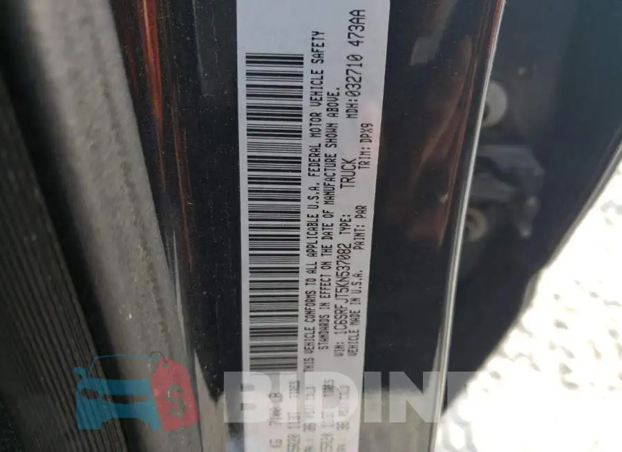 1C6SRFJT5KN537082 Photo# 10