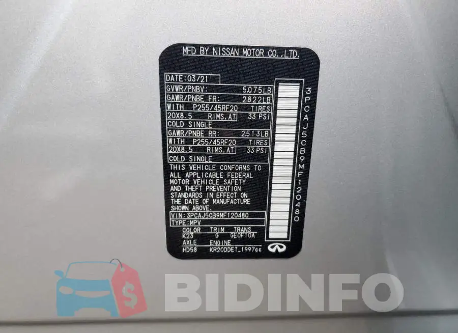3PCAJ5CB9MF120480 Photo# 13