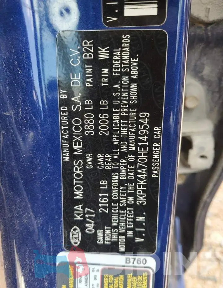 3KPFK4A70HE149549 Photo# 12