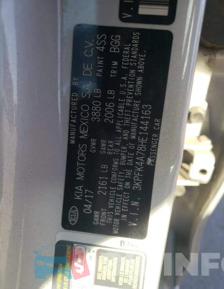 3KPFK4A78HE144163 Photo# 12