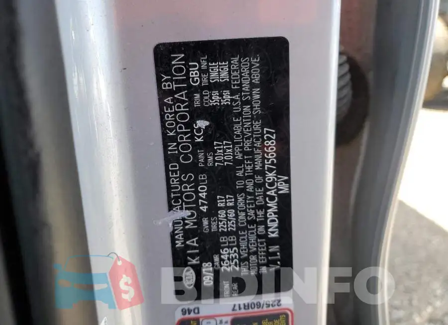 KNDPMCAC9K7566827 Photo# 12