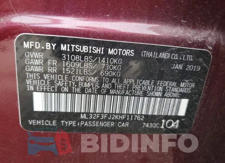 ML32F3FJ2KHF11762 Photo# 13