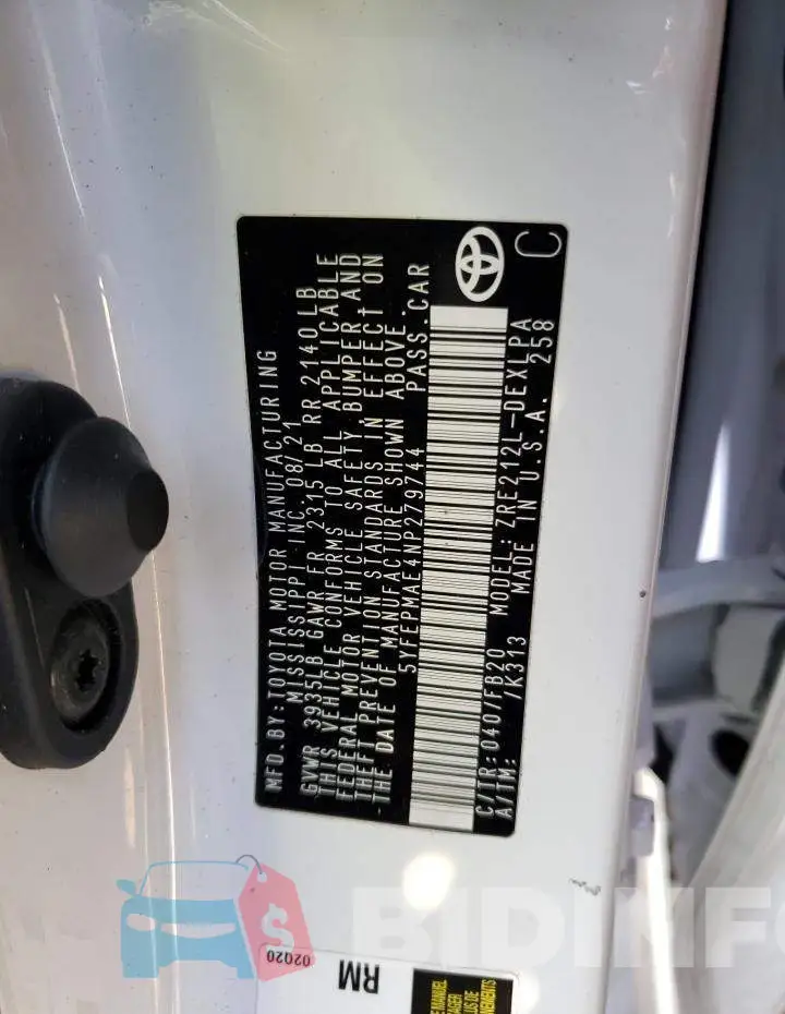 5YFEPMAE4NP279744 Photo# 12