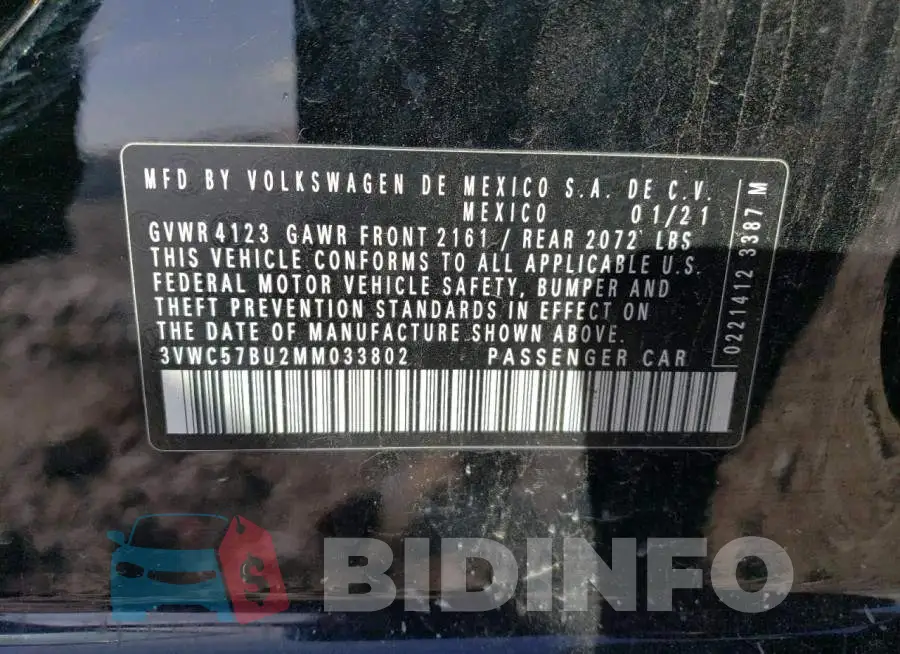 3VWC57BU2MM033802 Photo# 12