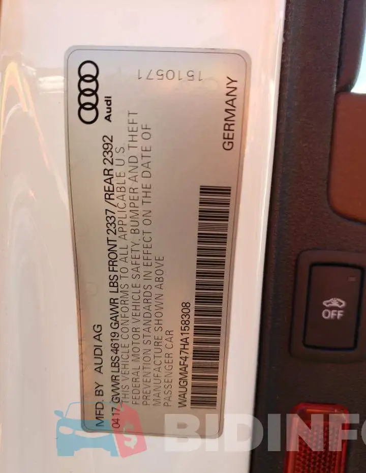 WAUGMAF47HA158308 Photo# 12