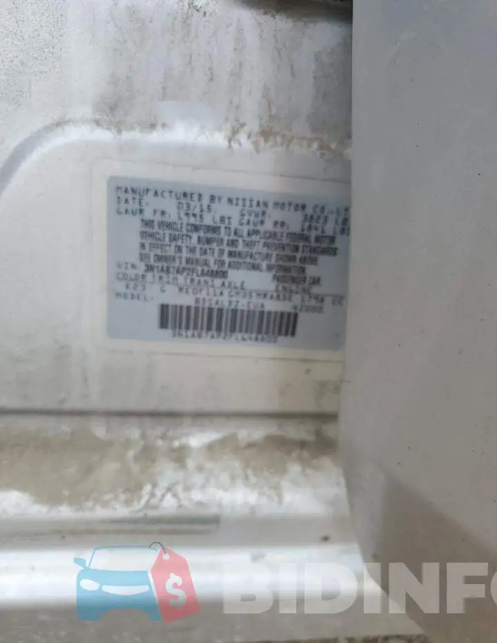 3N1AB7AP2FL648800 Photo# 12