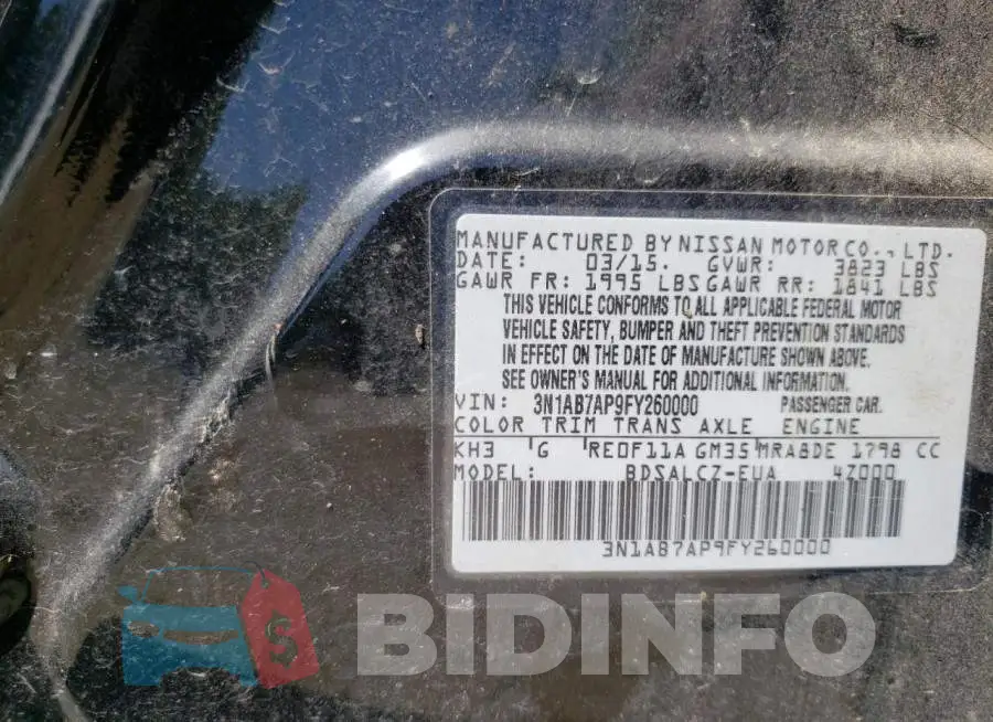 3N1AB7AP9FY260000 Photo# 12