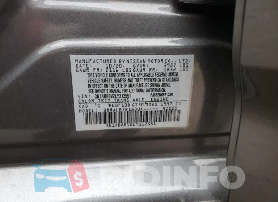3N1AB8BV2LY312551 Photo# 12
