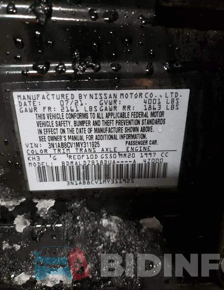 3N1AB8CV1MY311925 Photo# 12