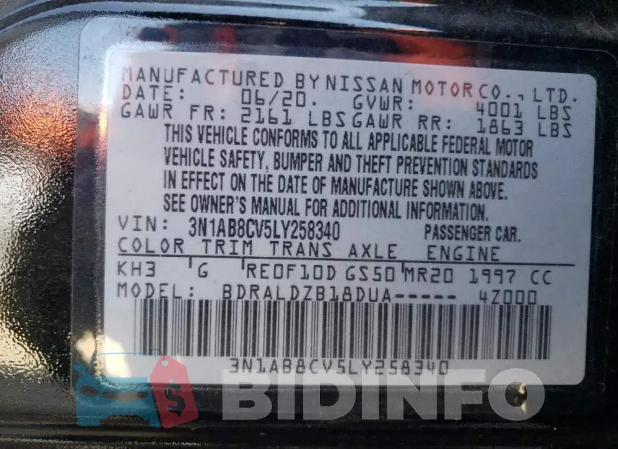 3N1AB8CV5LY258340 Photo# 12