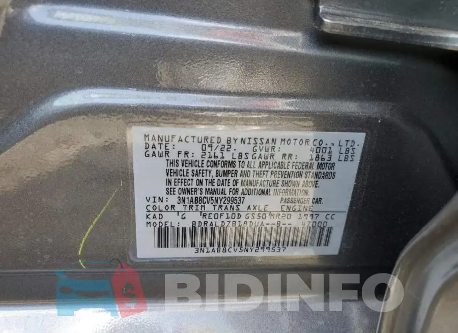 3N1AB8CV5NY299537 Photo# 12