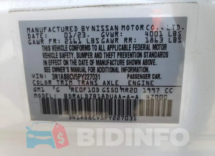 3N1AB8CV5PY227031 Photo# 12
