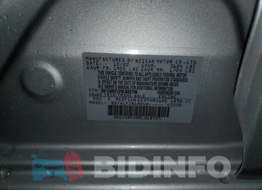 3N1CN8EV2NL865759 Photo# 12
