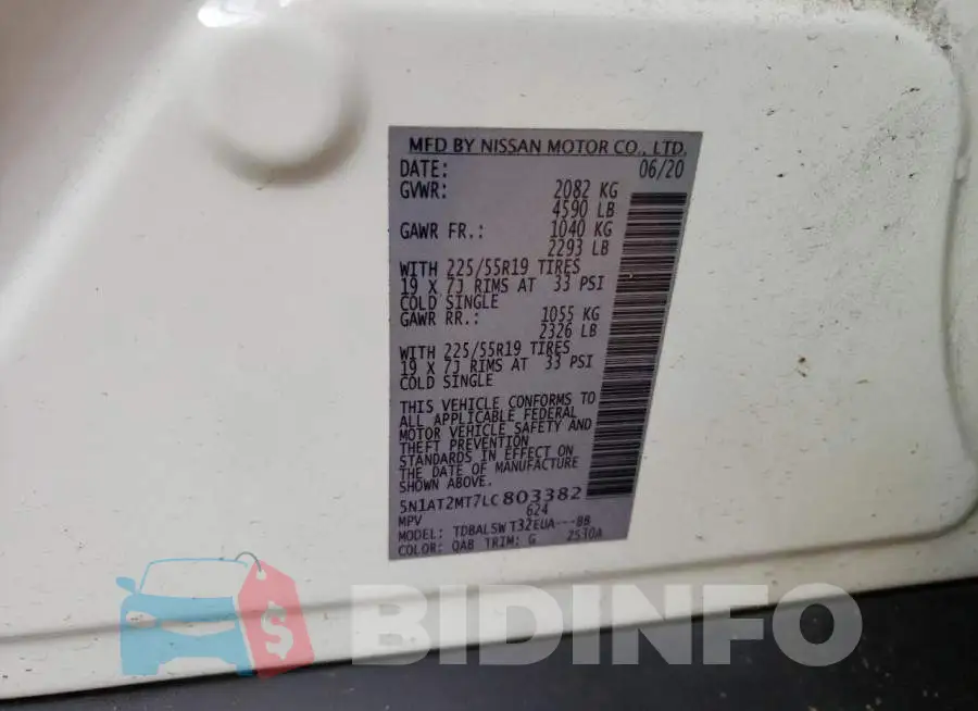 5N1AT2MT7LC803382 Photo# 13