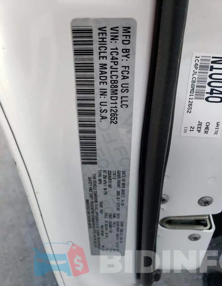 1C4PJLCB8MD112652 Photo# 13