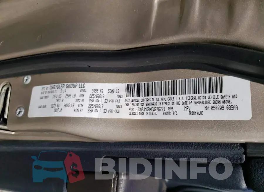 1C4PJMDBXEW276771 Photo# 12