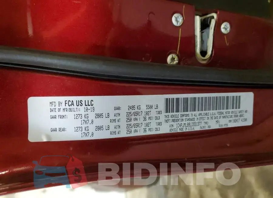 1C4PJMLB9LD551377 Photo# 12
