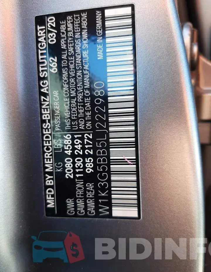 W1K3G5BB5LJ222980 Photo# 13