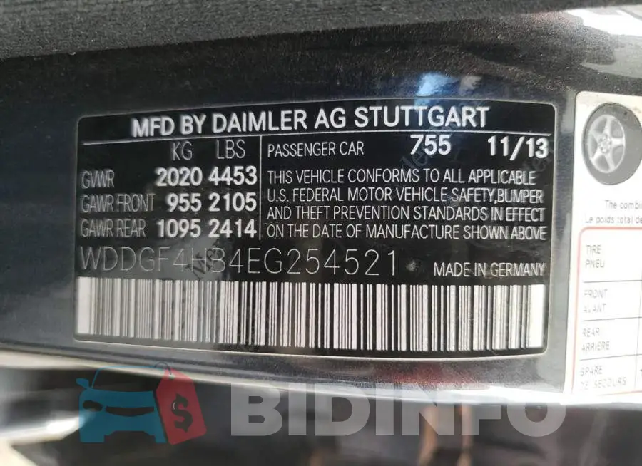 WDDGF4HB4EG254521 Photo# 13