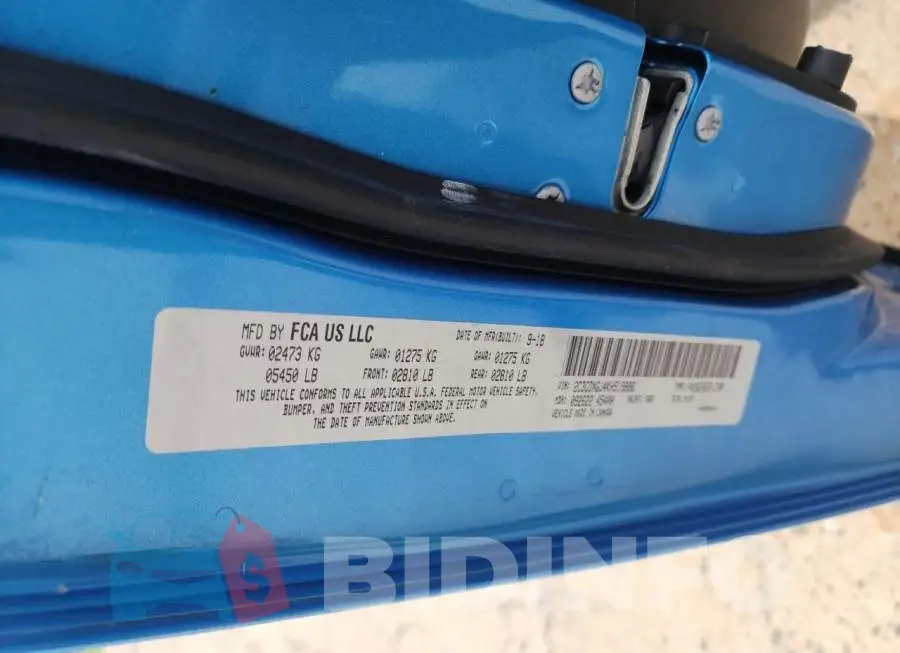 2C3CDXGJ4KH519886 Photo# 10