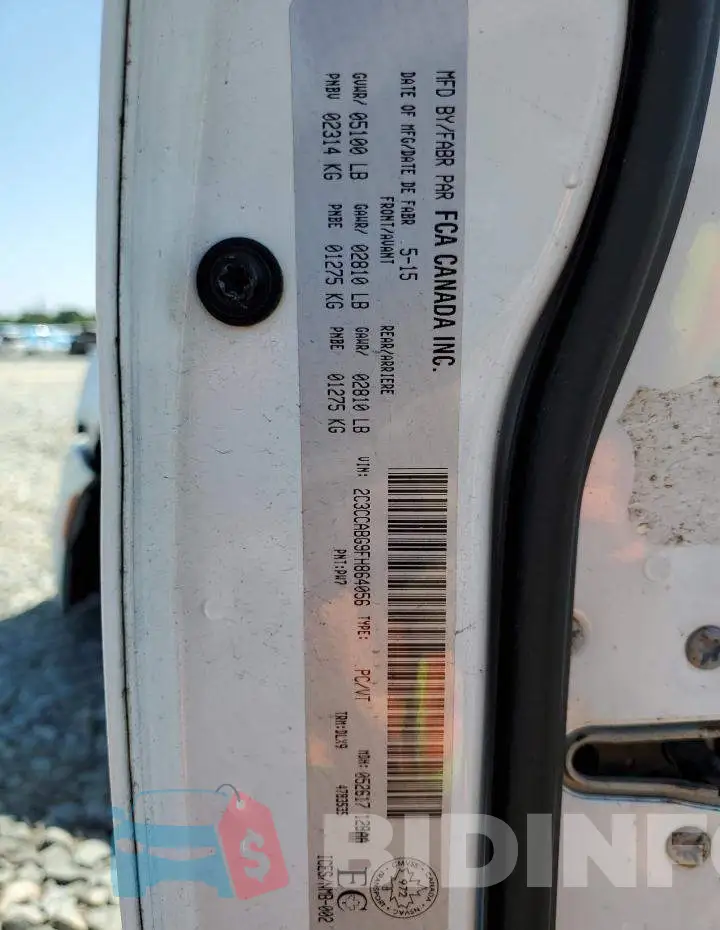 2C3CCABG9FH864056 Photo# 13