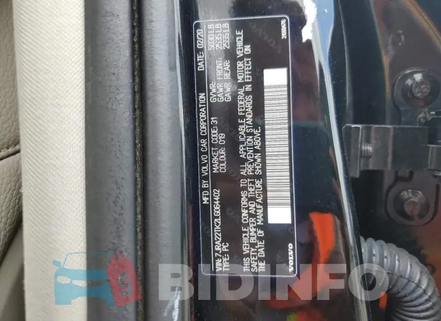 7JRA22TK2LG064402 Photo# 13