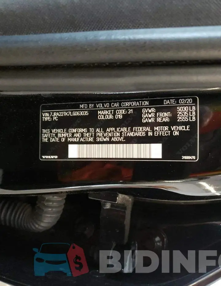 7JRA22TK7LG063035 Photo# 12