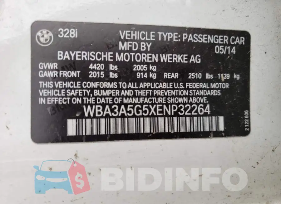 WBA3A5G5XENP32264 Photo# 12