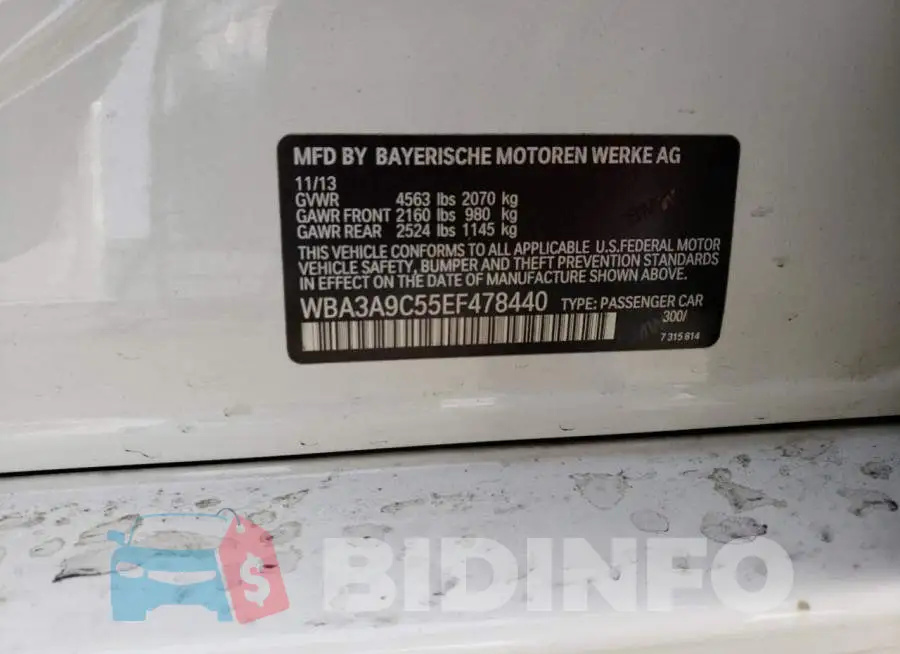 WBA3A9C55EF478440 Photo# 12