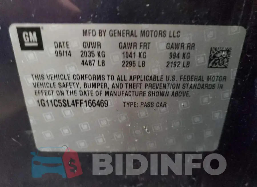1G11C5SL4FF166469 Photo# 13