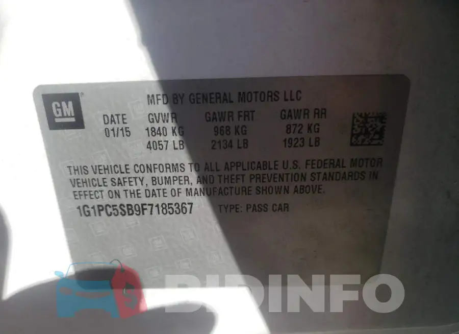 1G1PC5SB9F7185367 Photo# 12