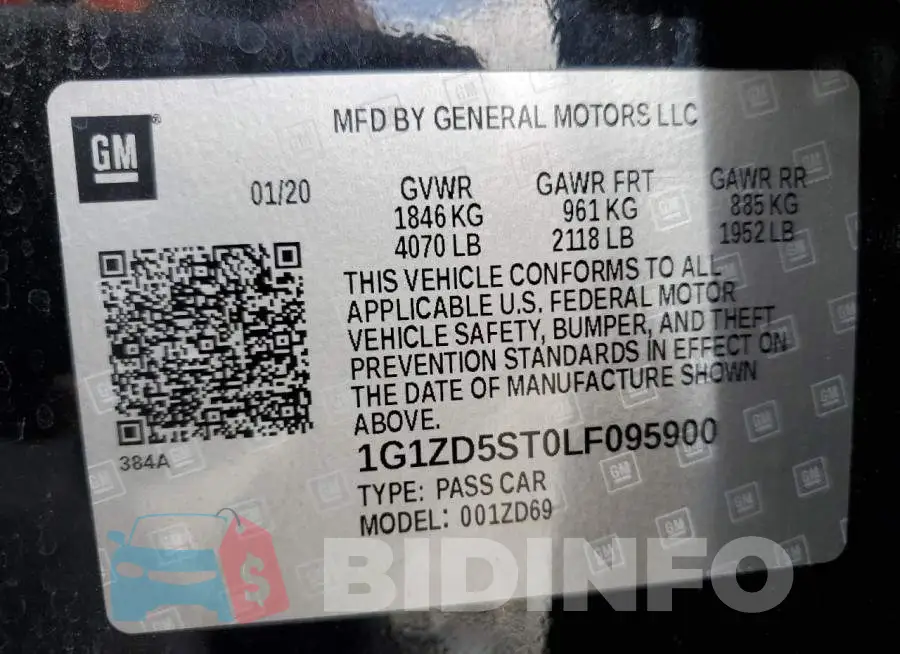 1G1ZD5ST0LF095900 Photo# 12