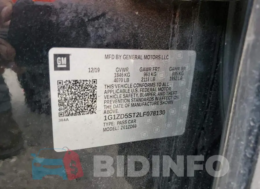 1G1ZD5ST2LF078130 Photo# 12
