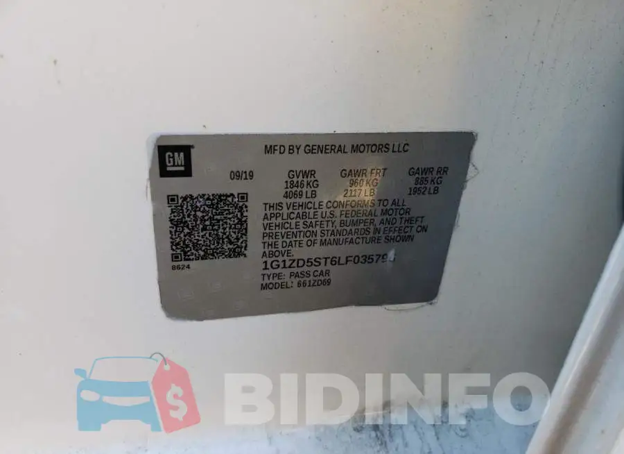 1G1ZD5ST6LF035796 Photo# 12