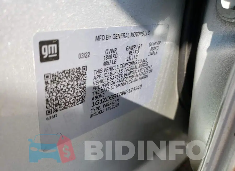 1G1ZD5ST6NF124240 Photo# 12