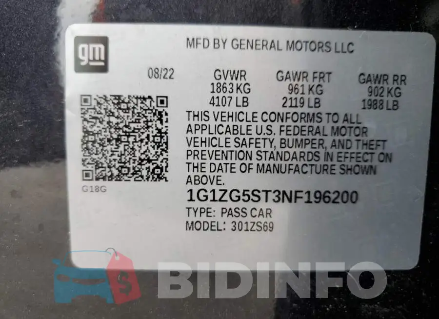 1G1ZG5ST3NF196200 Photo# 12