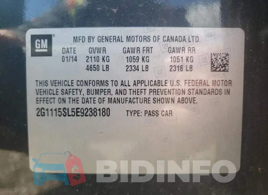 2G1115SL5E9238180 Photo# 12