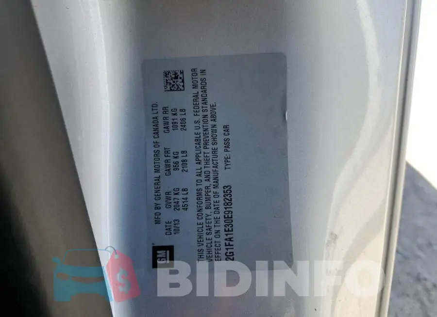 2G1FA1E30E9182353 Photo# 12