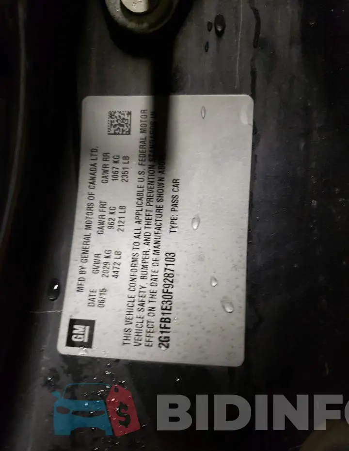 2G1FB1E30F9287103 Photo# 12