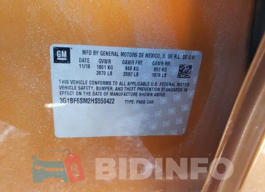 3G1BF6SM2HS550422 Photo# 12