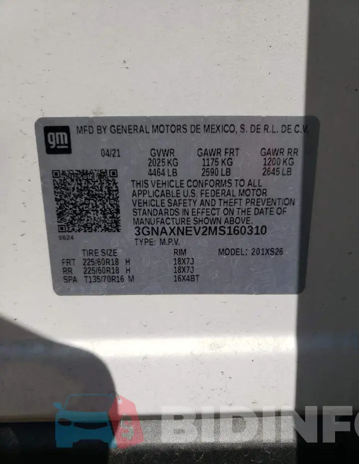 3GNAXNEV2MS160310 Photo# 13