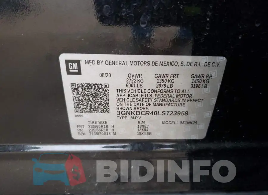 3GNKBCR40LS723958 Photo# 13