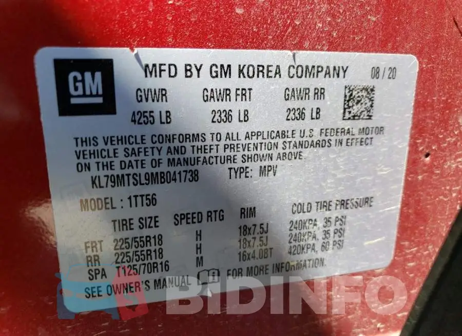 KL79MTSL9MB041738 Photo# 12