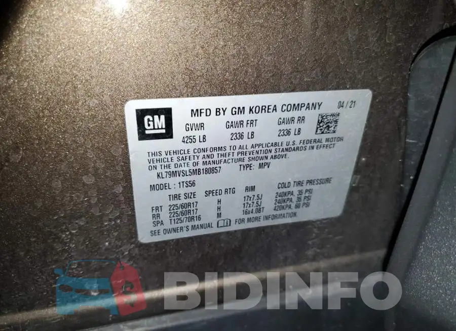 KL79MVSL5MB180857 Photo# 12