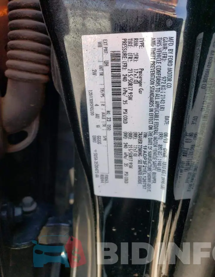 1FADP3F21EL126757 Photo# 12