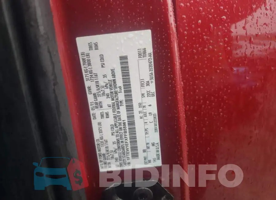 1FTEW1EFXFFB55961 Photo# 13